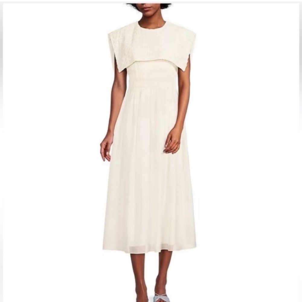 Antonio Melani x Jennifer Sumko White Midi Dress